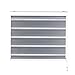 Produktbild Fensterdecor Doppelrollo Verdunkelung 120 x 230 cm in Grau I Sichtschutz-Rollo für Fenster I Lichtdurchlässigkeit anpassbar I Tag & Nacht tauglich I Flexibler Seitenzug I Premium Qualität