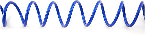 VIP Home Essential 12 Foot Pet Coiled Tie Out Cable - Blue - Retracts Easily and Quickly to Avoid Tangles - Thumbnail 5