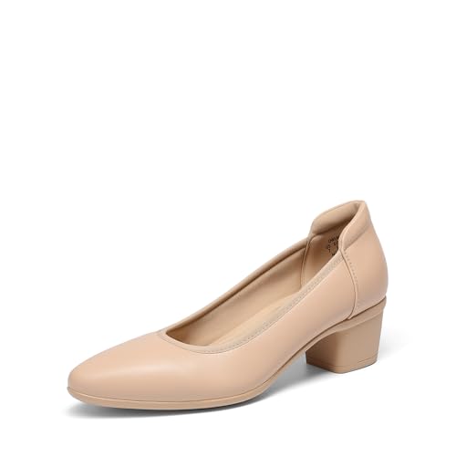 Imagen de DREAM PAIRS Zapatos de vestir de tacón bajo y grueso para mujer