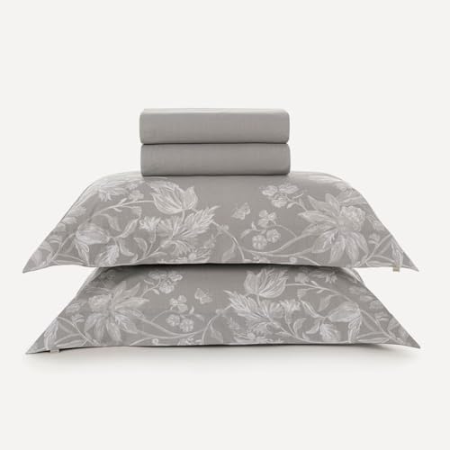 Jogo de Lençol Queen Karsten Percal 200 fios 100% Algodão Estampado com Virol 4 peças (Morgan)