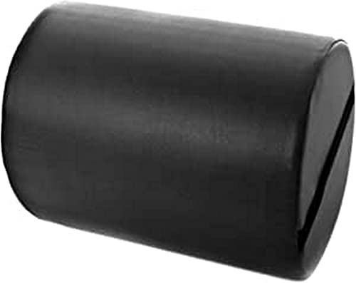 QUIRUMED Cojín Rodillo, 30 x 20 cm, color Negro, Polipiel, Relleno de espuma, para Yoga, para Fitness, para Masaje