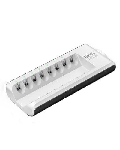 EBL - 8 Ranuras Cargador de Pilas de AA AAA Ni-MH Baterías Recargables