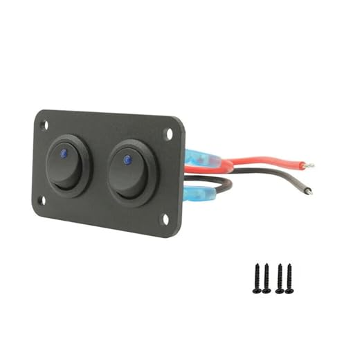 Panneau d'interrupteur à bascule universel 12V bleu pour camion et console de bateau
