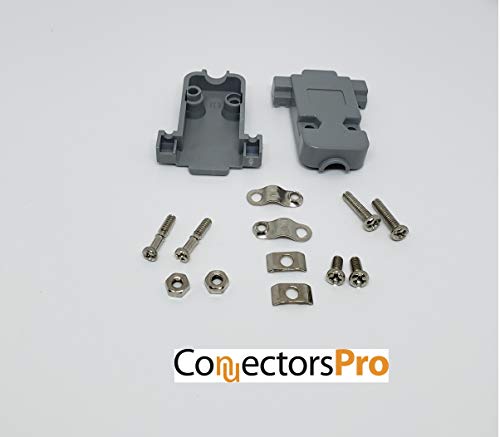 5 sets de conectores DB9 macho con capuchones y pines miniatura 4