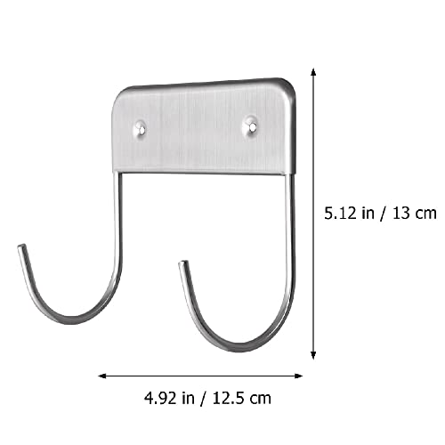 Ironing Board Hook Double Hook Stainless Steel T-Shaped and Y-Shaped Ironing Board Hook Household Parts Organizer (Size : One Size)