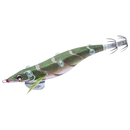 DUEL(デュエル)YO-ZURI(ヨーヅリ)スシQ (エサ巻エギ) 中層用3.5号 深場グリーン