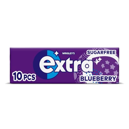 Extra Blueberry Flavour Sugar Free Chewing Gum 10 pieces (1 x30x36 Packs)