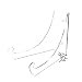 (1) New 6" Large Clear Acrylic Bowl Easel Display Stands for 7" to 9" Platters and Bowls
