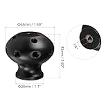 uxcell-Mic-Stand-Adapter-14-Female-Stand-Adapter-Round-Top-with-14-Thread-Holes-for-Camera-Tripod-Monitor-Holder-of-Aluminum-Alloy-Black