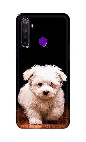 Image of PRINTFIDAA� Printed Hard Back Cover Case for Realme 5 | Realme 5s | Realme 5i | Realme Narzo 10 Back Cover (Puppy Dog) -2808