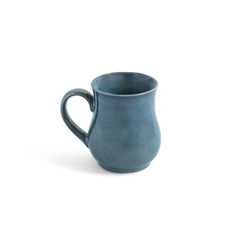 Image of ExclusiveLane 'Belly Pot' Ceramic Coffee Mugs Set of 4 (Set of 4, 300 ml, Microwave Safe, Hand Glazed) | Ceramic Coffee Mug Coffee Cup Set of 4 Tea Mugs Set Tea Cups Ceramic Mugs