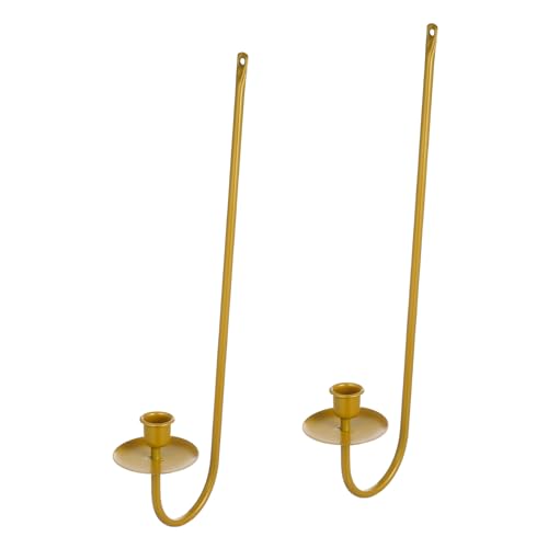 GOOHOCHY 2pcs Metal Candle Holders Wall Mount Decorative Sconces for Home Sturdy Design for Living Room Bathroom Dining Stylish Finish Option