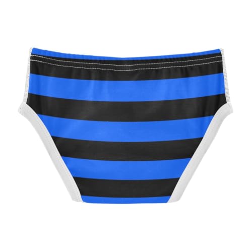 Black Blue Stripe Toddler Boy's Underwear 2T2