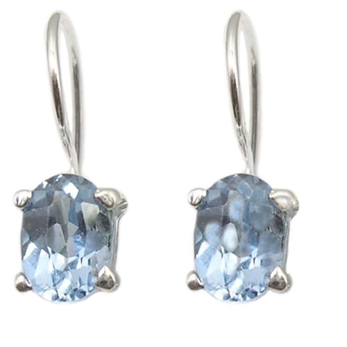 Boucles d’oreilles topaze bleue argent Le Luft : fini les bijoux ternes qui irritent