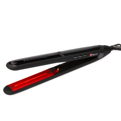 Upgrade - Piastra per Capelli Professionale Bio-Infrared - Slim 2 - Con Elegante Design Nero - Piattini Stretti - Per Tutte le Tipologie di Capello