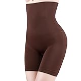guogaozz pantaloni modellanti per pancia e fianchi, pantaloncini modellanti a vita alta, modellanti per donna (brown,5xl)