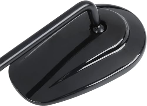 Image of Black 8mm Teardrop Rearview Mirrors for 1982-2025 Harley Davidson Sportster XL883 1200, Road king Road glide Street glide Tri glide Freewheeler Street XG500 XG750 Softail Dyna Street Bob (Black)