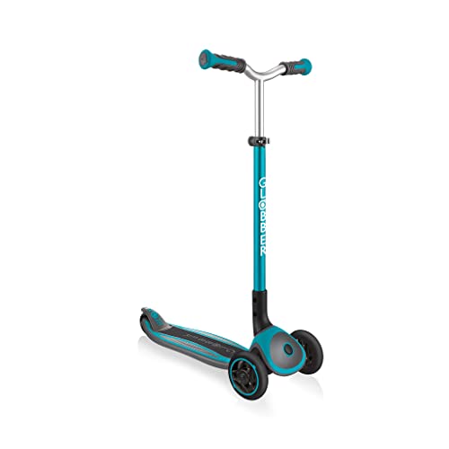 Globber Trottinette 3 Roues Master Foldable Teal, à partir de 4 Ans, 660-105, Turquoise