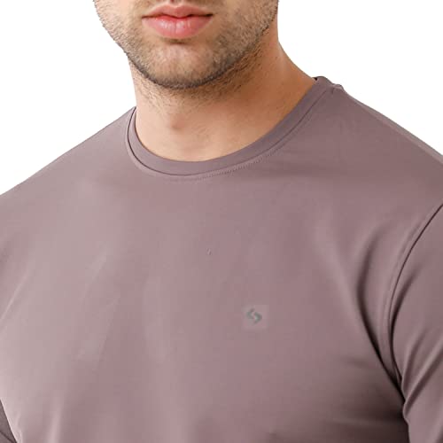 Image of Classic Polo Mens Cotton Full Sleeve Solid Slim Fit Round Neck T-Shirt