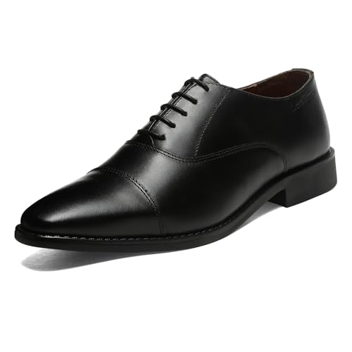 Image of LOUIS STITCH Men's Derby Shoes | Handmade Italian Leather Formal Shoes | Classic Lace-Up Derby Shoes for Men | Premium, Office & Wedding Shoes | Sizes 6-12
