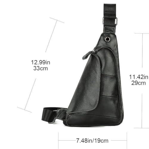 Bolso bandolera para hombre multiusos con correa de hombro ajustable 8