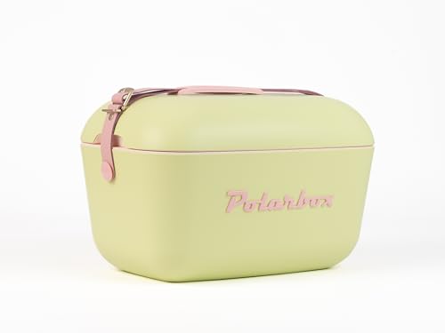 Kreher® Glacière Glacière passive Glacière de sac isotherme Polar en design rétro vintage en plastique avec isolation thermique en polystyrène (Airpop)...