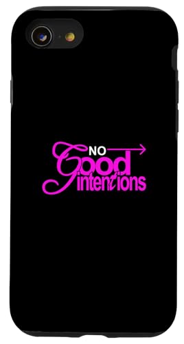 Pink Color No Good Intentions �s���N �O���t�B�b�N �X�}�z�P�[�X iPhone SE (2020) / 7 / 8 �p