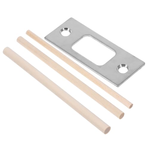 NUOBESTY Gâche De Pêne Dormant Métal Plaque De Verrouillage De Porte Couvre-plaques Pour Remplissage De Gâche De Porte