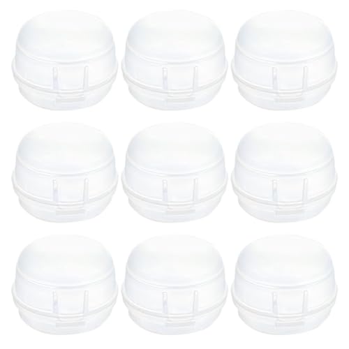 JUMPLAWN Protector de Seguridad para Perillas de Estufa y Controles de Horno, 9 Piezas de Pp Removibles y Reutilizables para Cocina en Casa, Protección Infantil Color Blanco