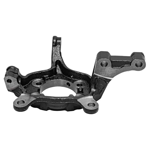 Image of Detroit Axle - Front Left Steering Knuckle for 2007-2012 Nissan Sentra, Driver Side Steering Knuckle Assembly 2008 2009 2010 2011 Replacement