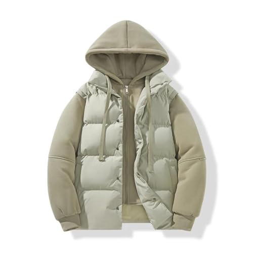 Doudoune parka homme contre le froid veste ample à capuche