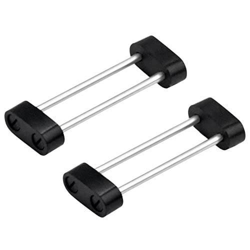 Tube, Screw Adapter Lugs Set Compatible with Suunto Core Watch Rubber Strap Band Black Pvd