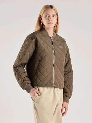 Calvin Klein Damen Bomberjacke Quilted Jacket Dünn, Grün (Tarmac), S – Ansicht 6