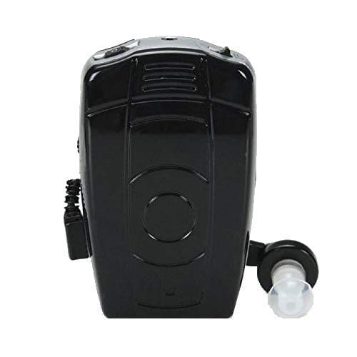 AUDITECH® Black with 6 Months Warranty -With Extra long Wire Superior Quality Sound Pocket Model Wired Hearing Aid Suitable Upto 50% Hearing Loss (Black)