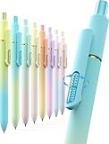 Hiacry 8pc Gel Pens, 0.7mm Black Ink, Medium Tip - Fast-Dry, No Bleed, Gradient Colors for Office & School