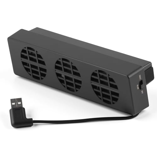 EIMSOAH Ventilador de Refrigeración USB, Soporte Enfriador de Base con 3 Ventiladores para Consola con Diseño Compacto de Velocidad Ajustable