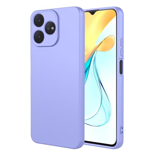 BORYA Silikon Hülle für ZTE Blade V50 Design 4G, Ultra Dünn Seidig Weiches Berühren Stoßfest Handyhülle, Premium TPU Schutzhülle, Kratzfest Mikrofaserfutter Hülle Cover, Lila