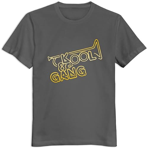 Photo de AmAirArT Men's Kool and The Gang T Shirt Grey L