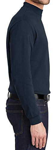 Mafoose Men's Interlock Knit Mock Turtleneck Sweaters3