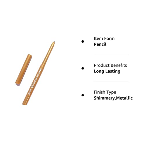 Colourpop Creme Gel Eyeliner Retractable Pencil Full-Sized Unboxed Metallic (Dirty Talk - Gold) #TOP1