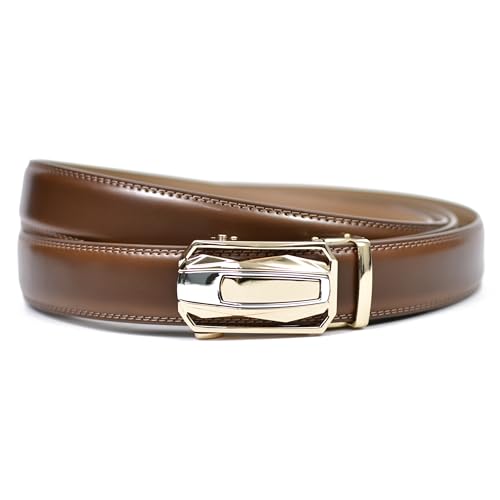Image of WildHorn Men's Genuine Leather Belt for Men| Premium Auto-Lock Buckle | Adjustable up to 48 inch | Formal & Casual Wear | Micro-Adjust Fit | Stylish Gift Box Included