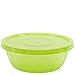 DecorRack Serving Bowl with Lid, Extra Large Bowl for Salad, Snacks, Dough Kneading, Durable Big Plastic Mixing Bowl with Tight Lid, Vibrant Party Decor, Random Colors (1 Container)