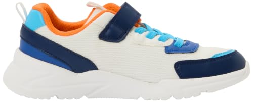 Geox J Loftus Boy B Baskets Blanc/Azure, 33 EU – vue 4