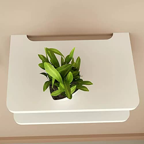 Console multimédia murale en bois noble pour rangement audio-vidéo