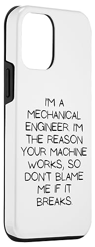 Image of iPhone 12 mini Motivational Saying Mechanical Engineer Learning School Gag Case