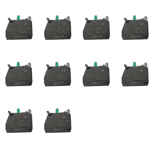 10PCS ZBE-101 Single Contact Block Silver Alloy Screw clamp Terminal 1NO ZBE101