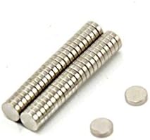 N35 Neodymium Magnet for Arts, Crafts, Model Making, DIY, Hobbies and Packaging - 4mm dia x 1mm thick - 0.16kg Pull - Pack of 50