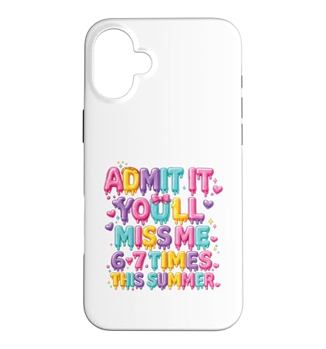 Admit It You Miss Me 6-7 �񂱂̉Ẵh���b�v�A�C�X�N���[�� �X�}�z�P�[�X iPhone 16 Plus �p