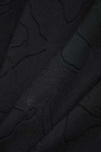 Image of SNITCH Men Shirt | Slim Fit Long Sleeve Spread Collar Jacquard Leaf Pattern | Premium Polyester Cotton Blend & Breathable Fabric for Elegant Events