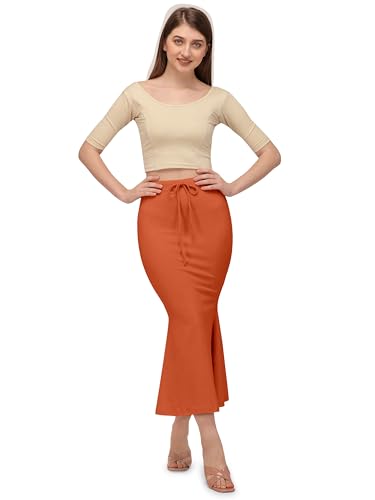 Image of Mehrang Stretchable Saree Shapewear Petticoat for Women, Cotton Blended,Petticoat,Skirts for Women,Shape Wear Dress for Saree